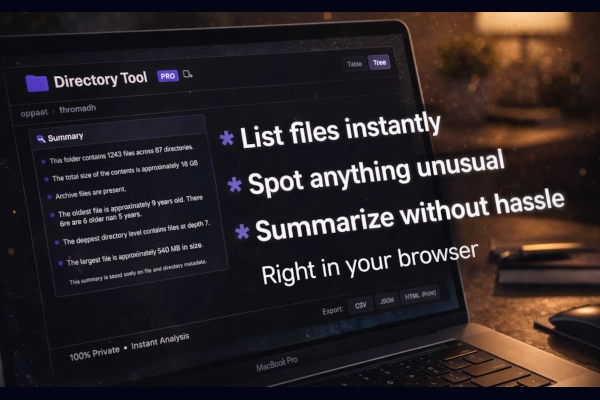 Client-Side File Analysis with Directory Tool Pro