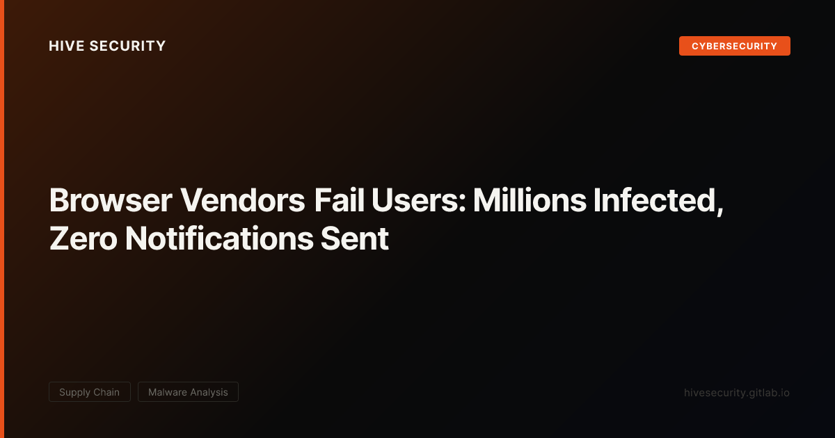 Browser Vendors Fail Users: Millions Infected, Zero Notifications Sent ...