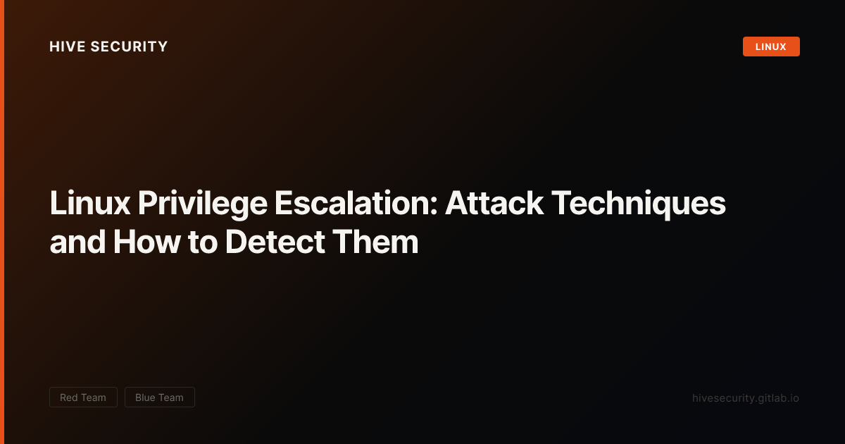 Linux Privilege Escalation: Attack Techniques and How to Detect Them ...